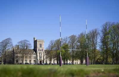 RAU rugby pitch with main building in background