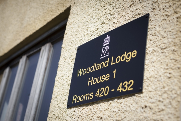 Woodland Lodge House 1 sign