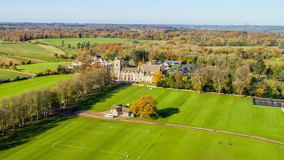 aerial view of Royal Agricultural University