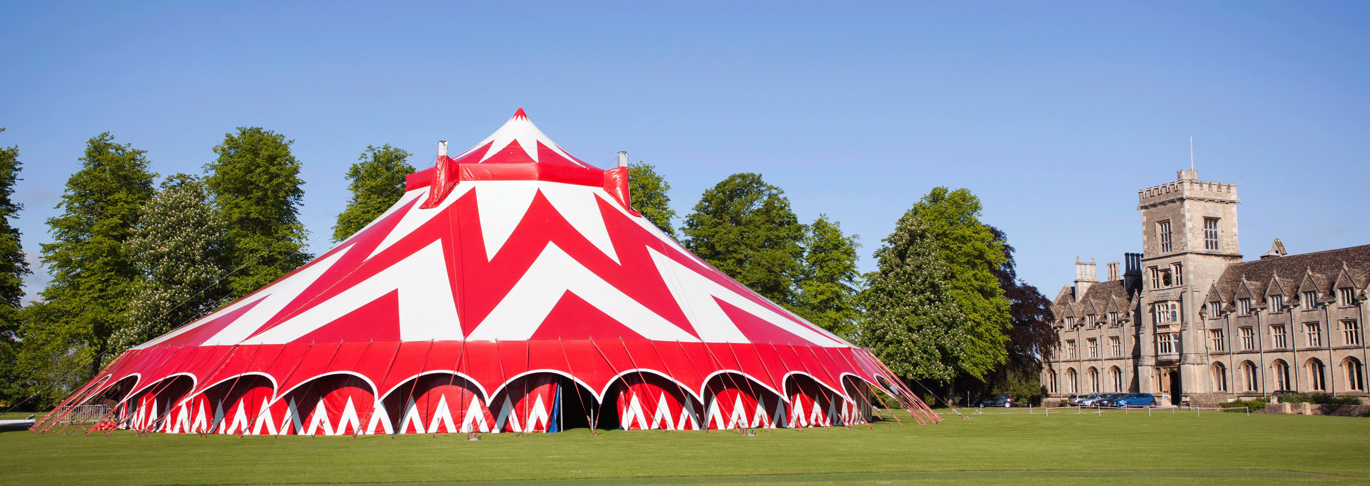 Picture of tent outside the rau building
