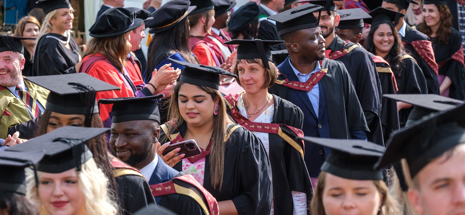 students graduating