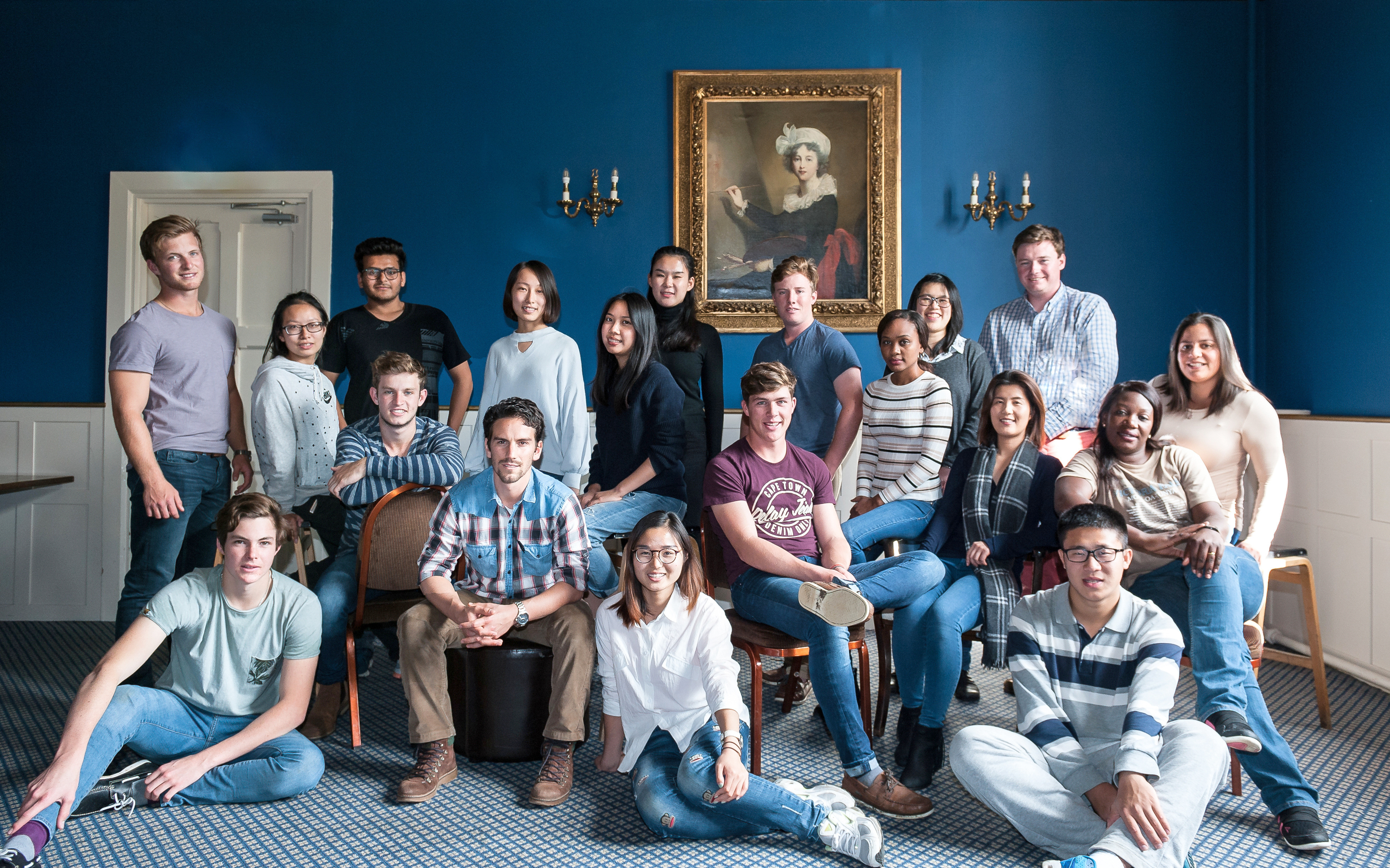 Group of international students