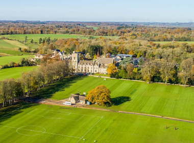 aerial view of Royal Agricultural University