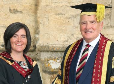 Abi reader and vice chancellor peter mccaffery