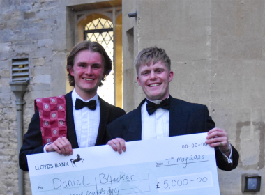 L-R: RAU Grand Idea 2025 runner-up Zachary Costello and RAU Grand Idea 2025 winner Daniel Blacker
