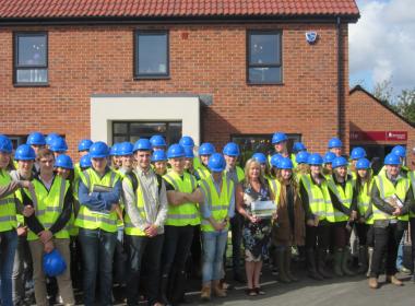 Real Estate students visit new-build home development Newland Homes